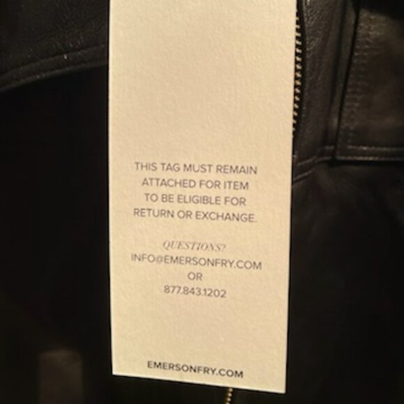 Emerson Fry Biker Jacket-NWT-Size 6 - Picture 6 of 7